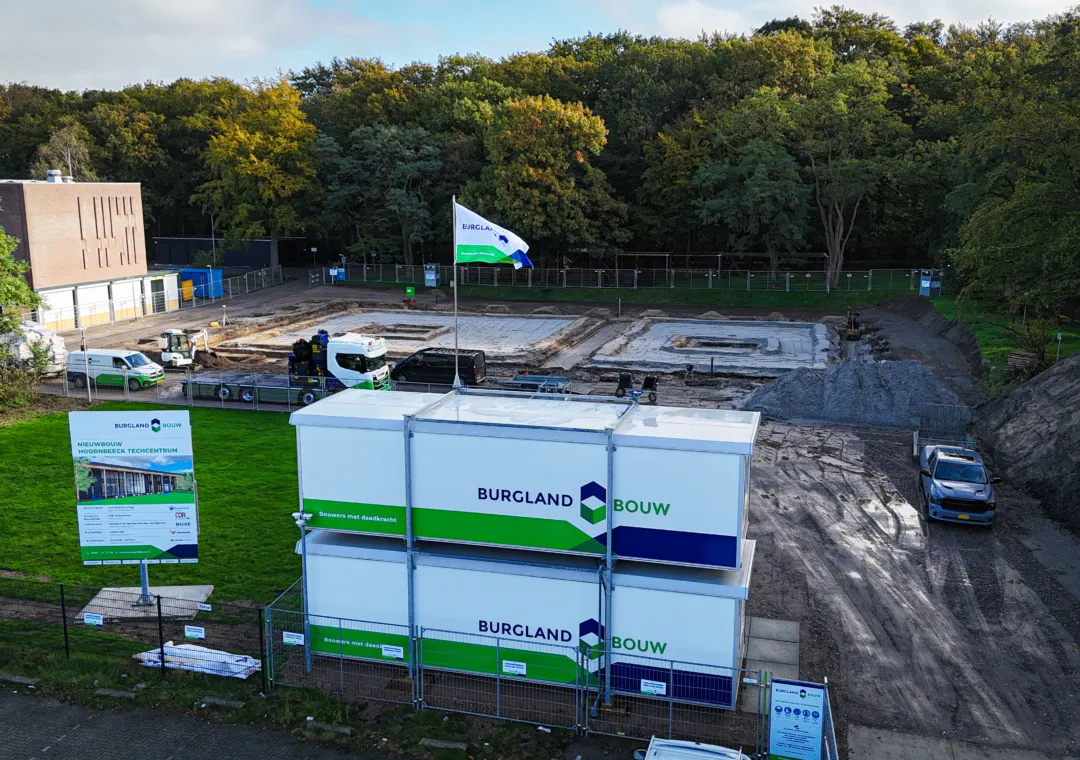 Nieuwbouw TechCentrum bouwplaats
